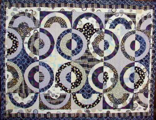 Spin Modern Quilt Handmade