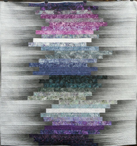 Purple Haze Modern Quilt Handmade