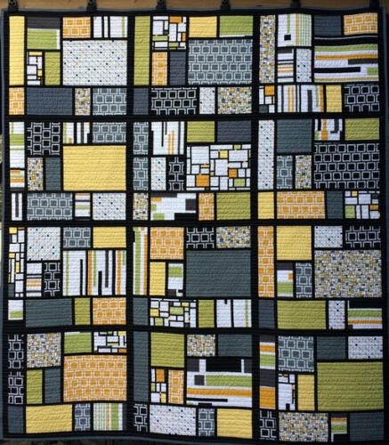 Mondrian Medley Modern Quilt Handmade
